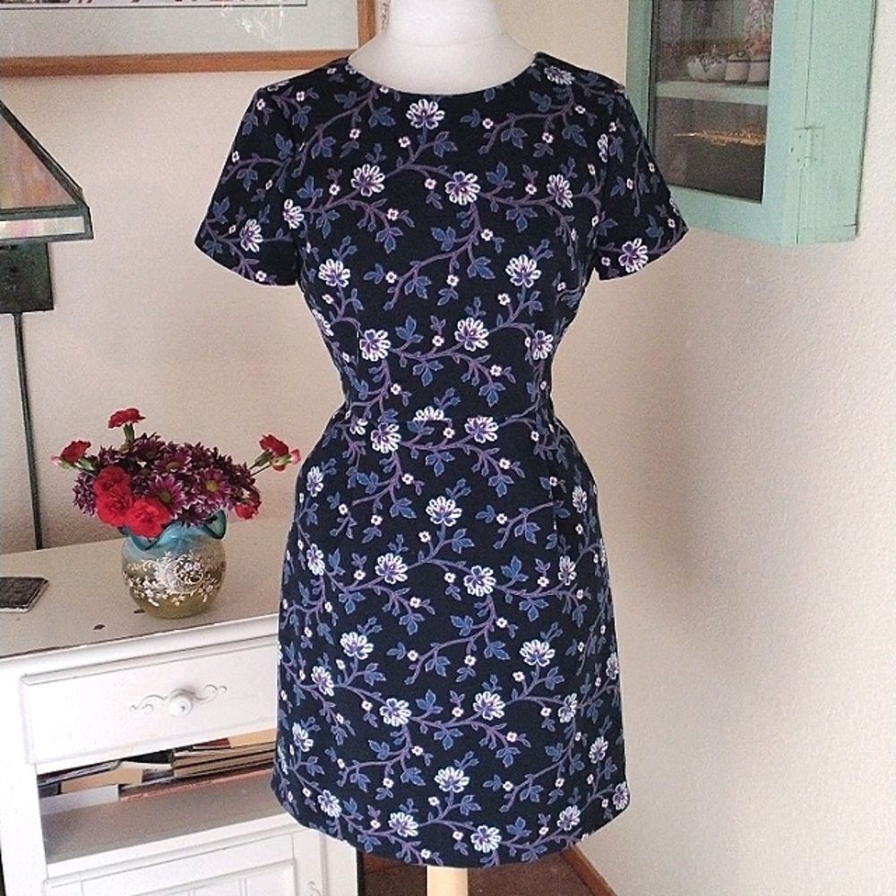 LOFT Knit Floral Dress